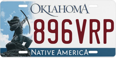 OK license plate 896VRP
