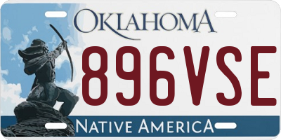 OK license plate 896VSE