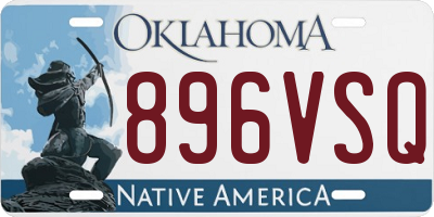 OK license plate 896VSQ