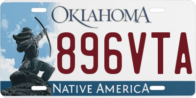 OK license plate 896VTA