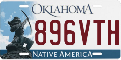 OK license plate 896VTH