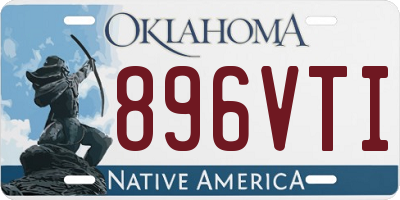OK license plate 896VTI