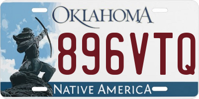 OK license plate 896VTQ