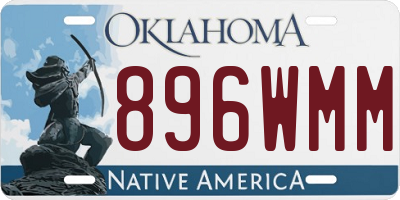 OK license plate 896WMM
