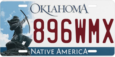 OK license plate 896WMX