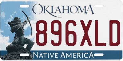 OK license plate 896XLD