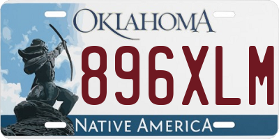 OK license plate 896XLM