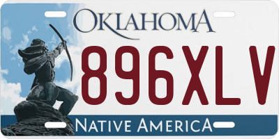 OK license plate 896XLV