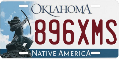 OK license plate 896XMS