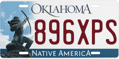 OK license plate 896XPS