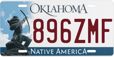 OK license plate 896ZMF