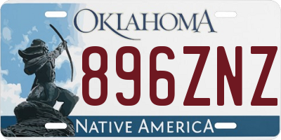 OK license plate 896ZNZ