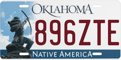 OK license plate 896ZTE