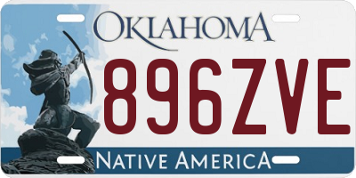 OK license plate 896ZVE