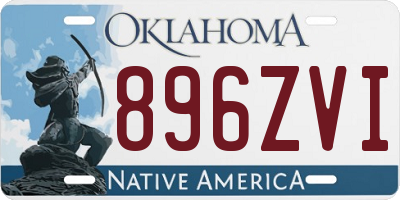 OK license plate 896ZVI