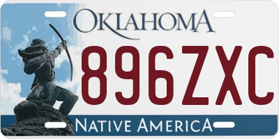 OK license plate 896ZXC