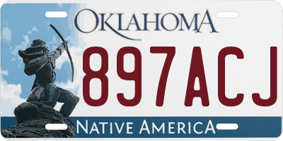 OK license plate 897ACJ