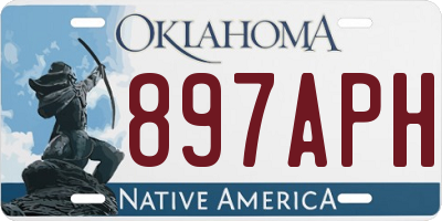 OK license plate 897APH