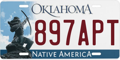 OK license plate 897APT