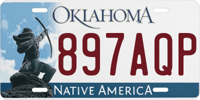 OK license plate 897AQP