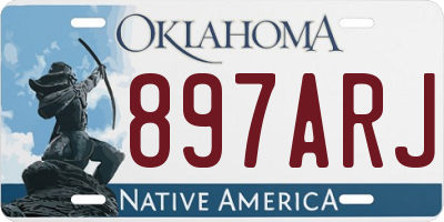 OK license plate 897ARJ