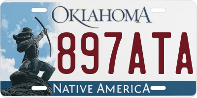OK license plate 897ATA