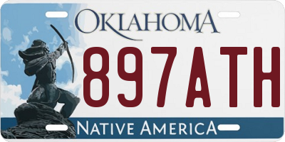 OK license plate 897ATH