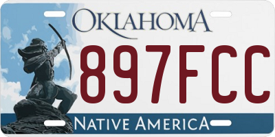 OK license plate 897FCC