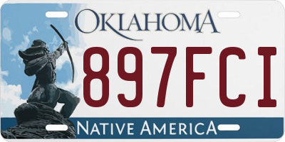 OK license plate 897FCI