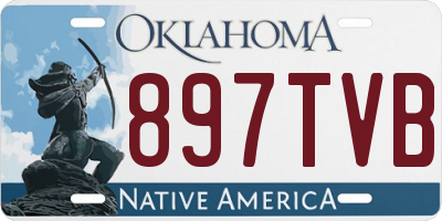 OK license plate 897TVB