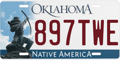 OK license plate 897TWE