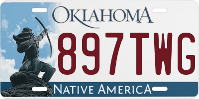 OK license plate 897TWG
