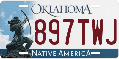 OK license plate 897TWJ