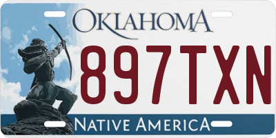 OK license plate 897TXN
