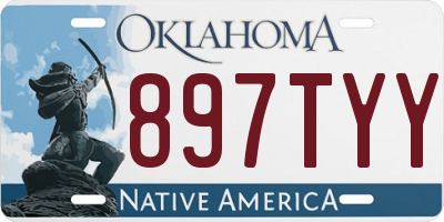 OK license plate 897TYY