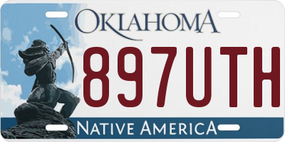 OK license plate 897UTH