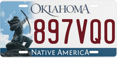 OK license plate 897VQO