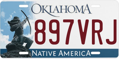 OK license plate 897VRJ