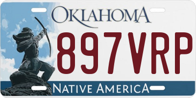 OK license plate 897VRP