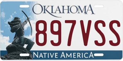 OK license plate 897VSS