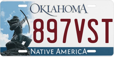OK license plate 897VST