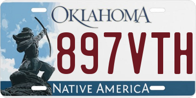 OK license plate 897VTH