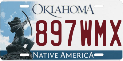 OK license plate 897WMX