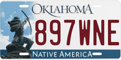 OK license plate 897WNE