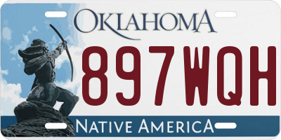 OK license plate 897WQH