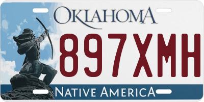 OK license plate 897XMH
