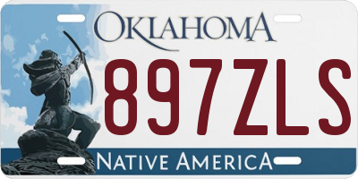 OK license plate 897ZLS