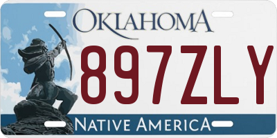 OK license plate 897ZLY