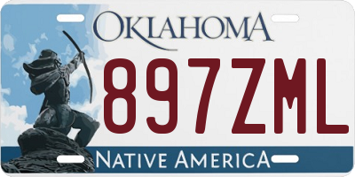 OK license plate 897ZML