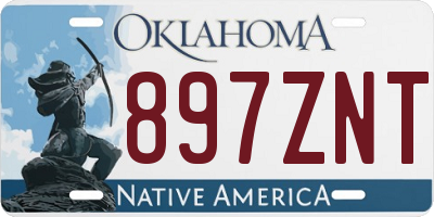OK license plate 897ZNT